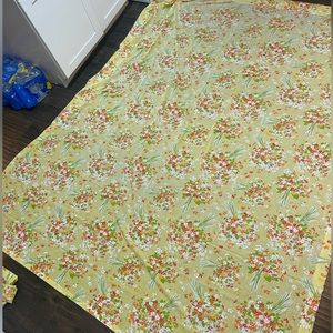Vintage sheets yellow floral bouquet top and fitted full sheets